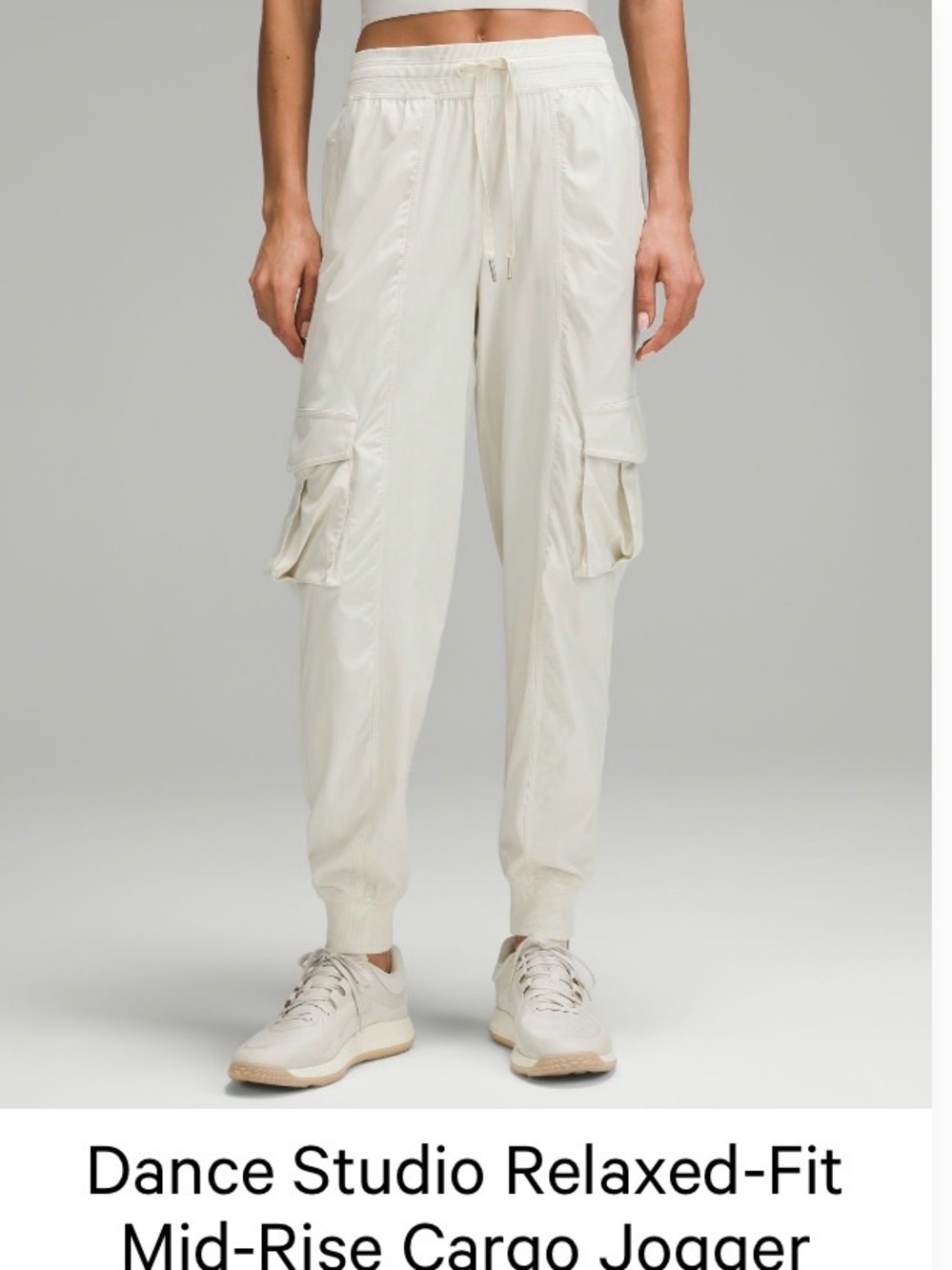 LuLuLemon Dance Studio mid rise relaxed fit cargo jogger